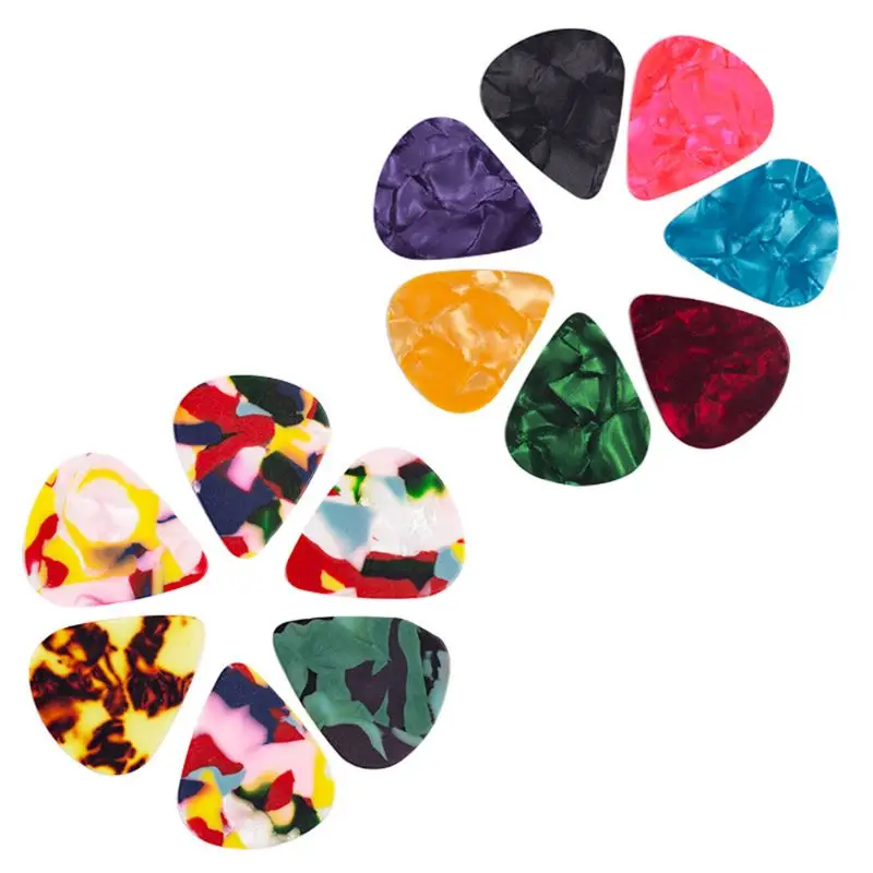 50กีตาร์ Picks 1กล่อง Acoustic Electric Bass Pic อุปกรณ์กีตาร์