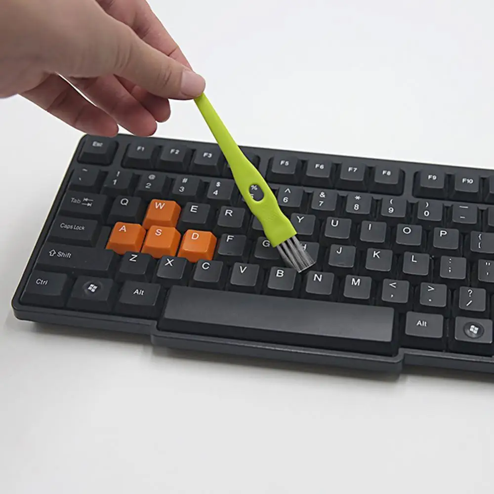 Keyboard Sikat Mini Portabel Atas Meja Rak Buku Debu Menghapus Sapu Alat Pembersih