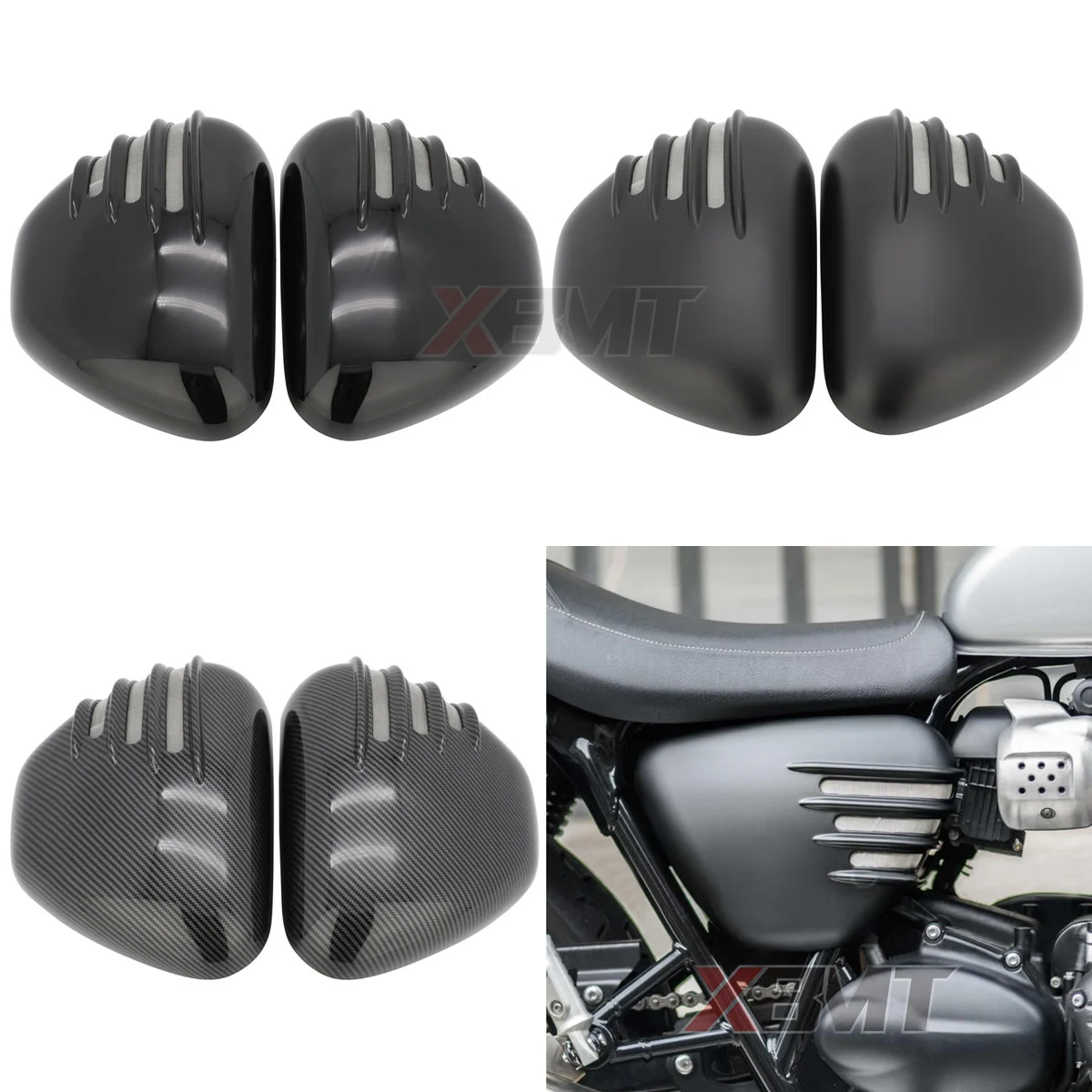 

Motorcycle Side Fairing Battery Cover For Triumph Scrambler Street Cup Twin 2017 2018 2019 2020 2021 2022