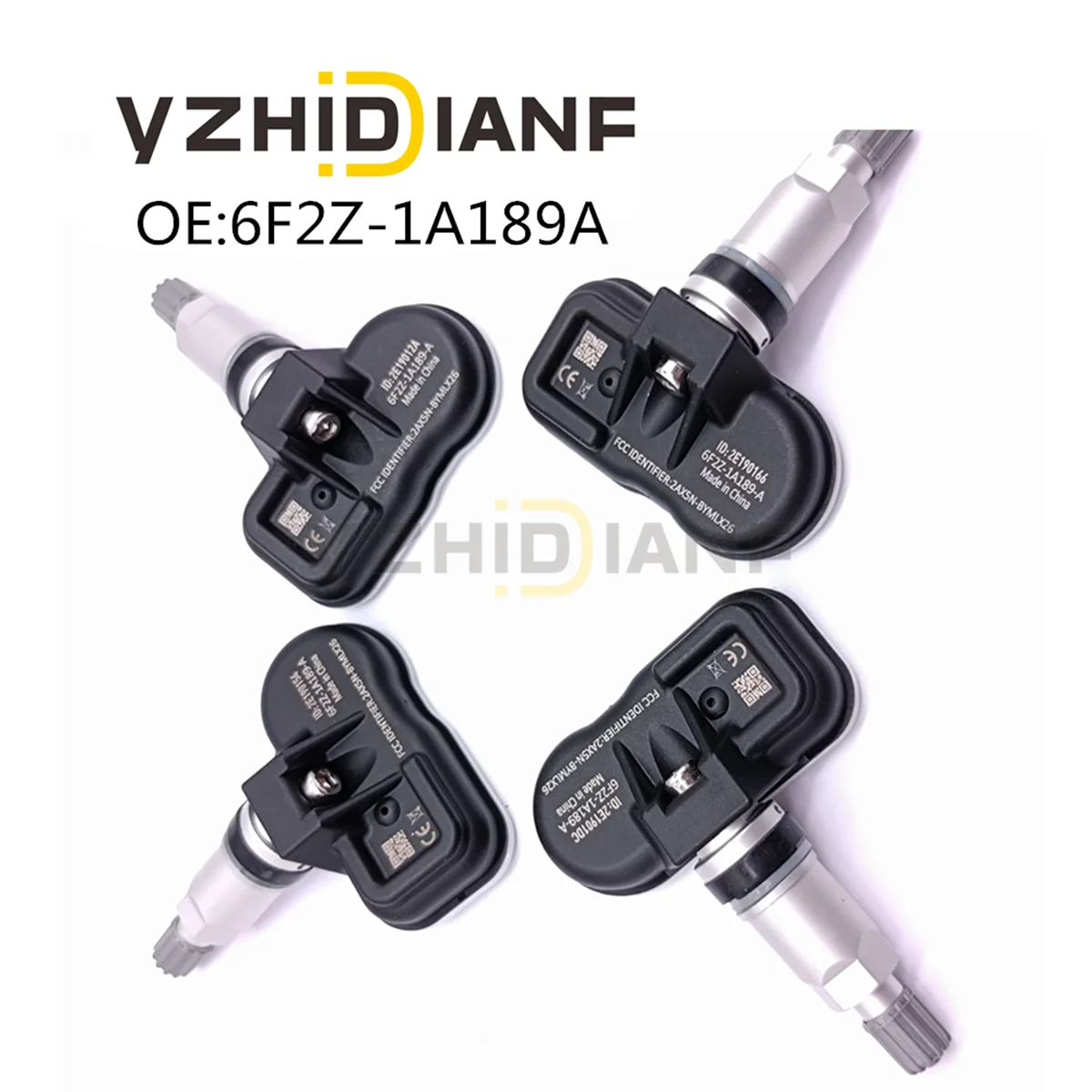 

4pcs 6F2Z-1A189A NEW TIRE PRESSURE MONITOR For FORD- SHELBY- GT500 GT-H Lincoln- Mercury- 2006-2010