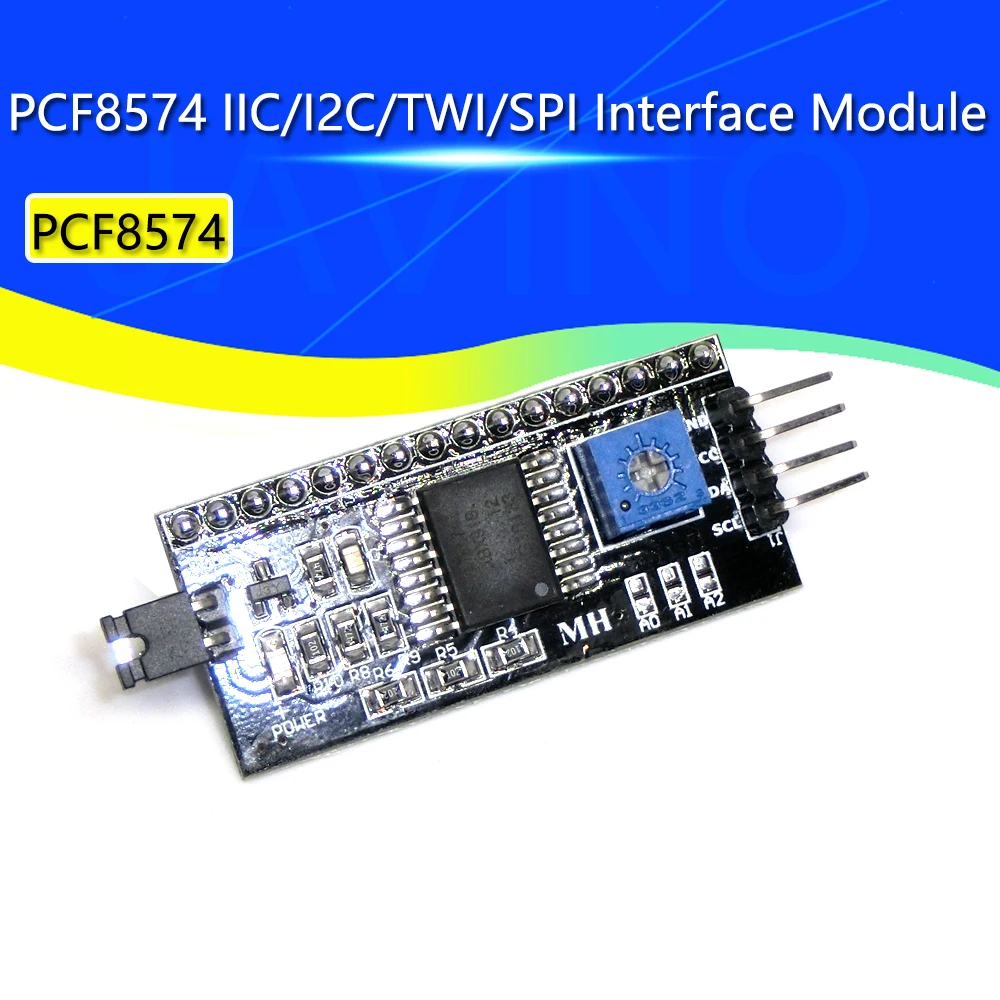 Placa de interfaz serie IIC I2C TWI SPI, Puerto 1602, 2004 LCD, LCD1602, adaptador LCD, módulo convertidor PCF8574