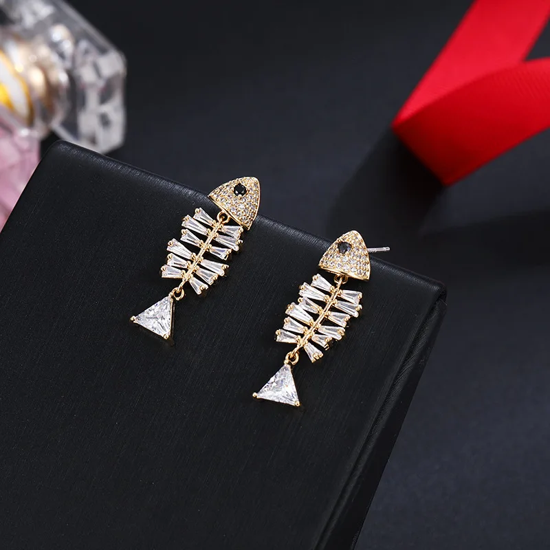 

Fashion Luxury Earrings For Women Cute Fish Mermaid Original And Funny Earrings For Teens Quality Jewelry Trending Product