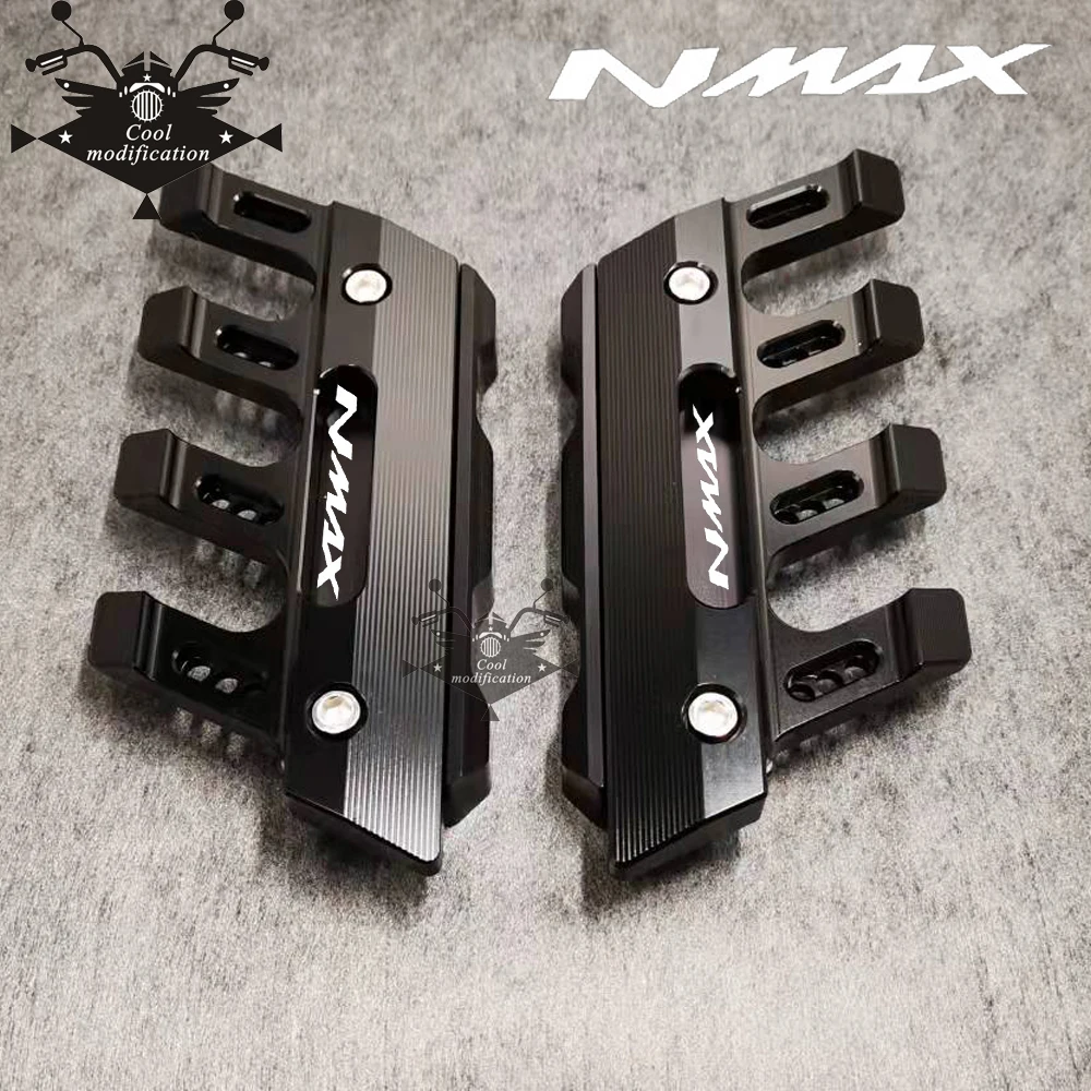 

With Logo For Yamaha NMAX155 NMAX125 NMAX Motorcycle Accessories CNC Aluminum Front Mudguard Anti-Drop Slider Protector Cover