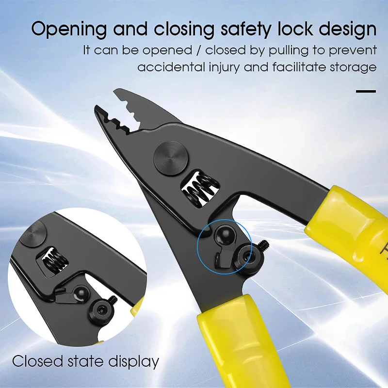 CFS-3 Three-port Fiber Optical Stripper Pliers Wire Strippers for FTTH Tools Optic Stripping Plier Tool