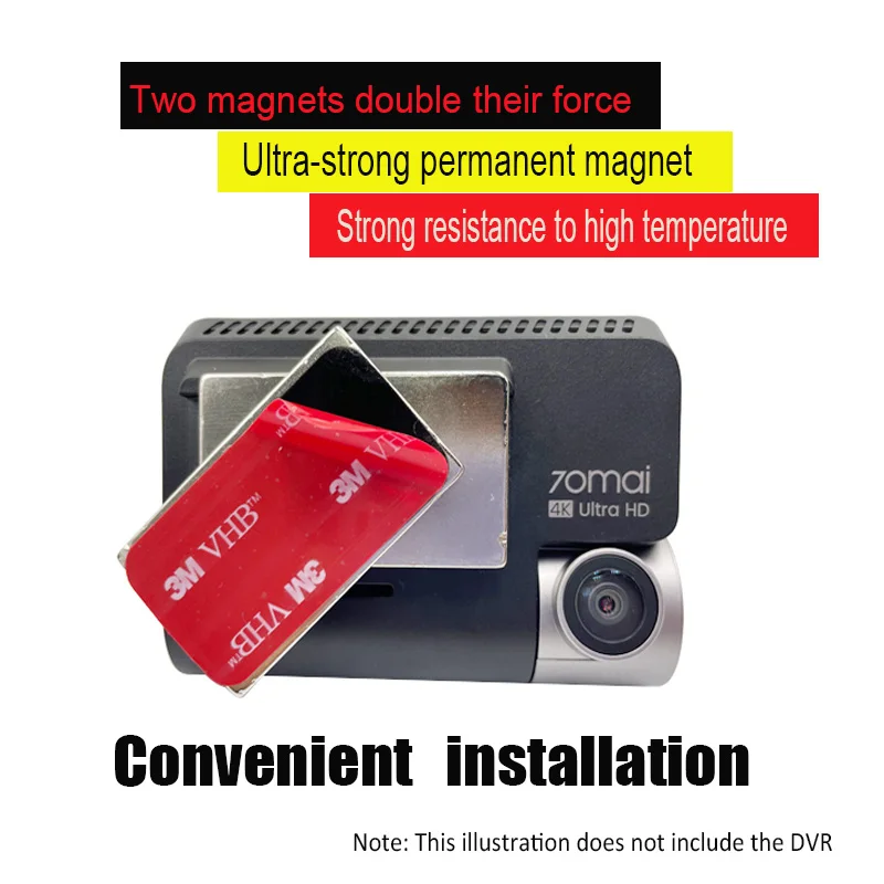 xiaomi 70mai pro Dash Cam Mount For 70mai Dash Cam 4K A800 Dedicated and convenient installation of rectangular magnetic bracket