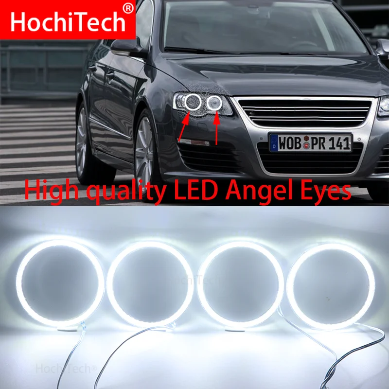 Do Volkswagen VW Passat B6 Magotan 2006-2010 Super jasny biały kolor 3528 SMD led Angel Eyes zestaw światła do jazdy dziennej DRL