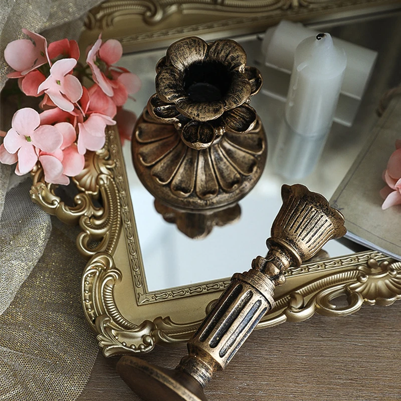 Retro candeliere puntelli foto candela sfondo di ripresa decorazioni per la casa ornamenti puntelli fotografia INS stile retrò