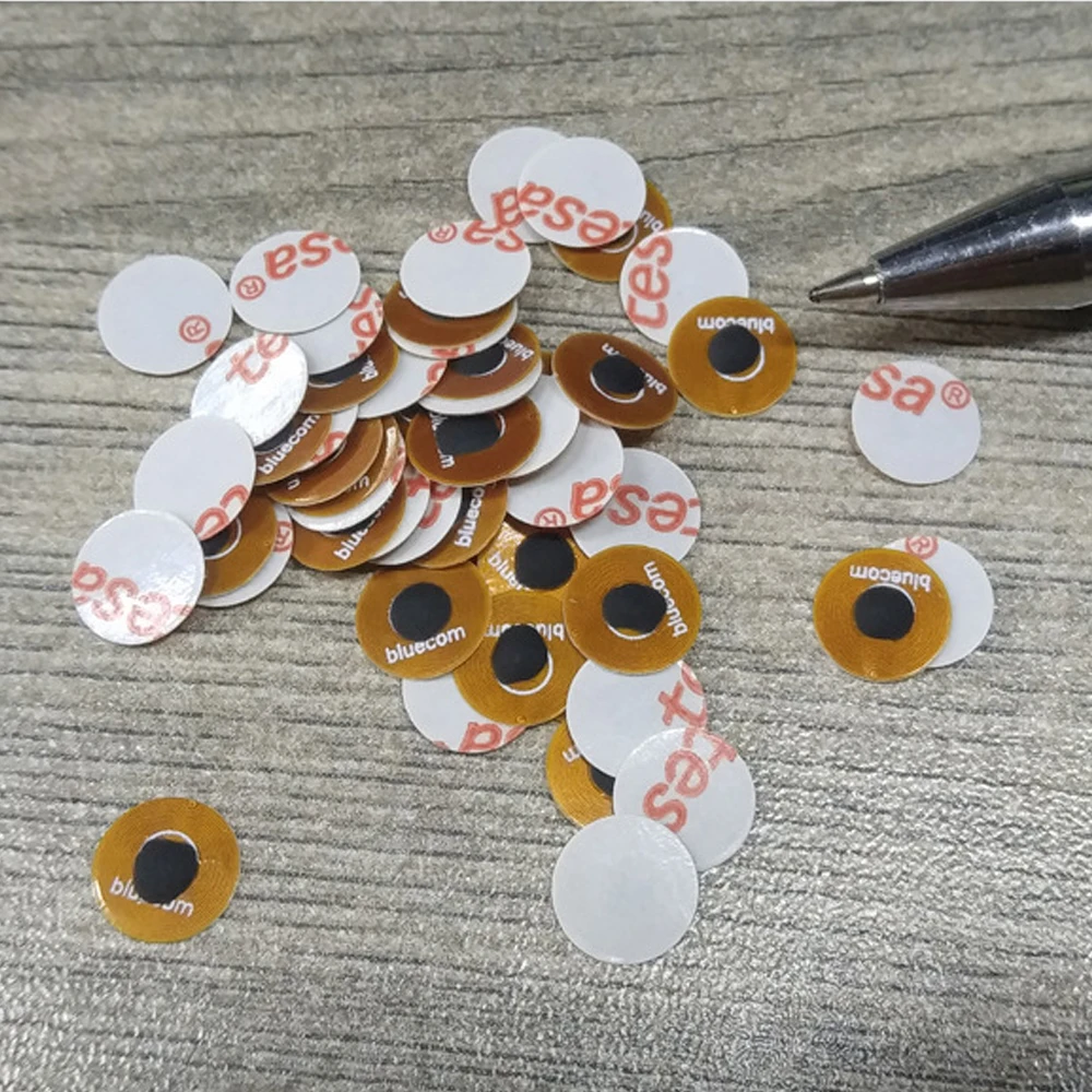 2 Pieces Diameter 9mm Mini Sticker MF1 S50 Chip 1K Bytes 13.56MHZ RFID Tag Access Control System or Payment