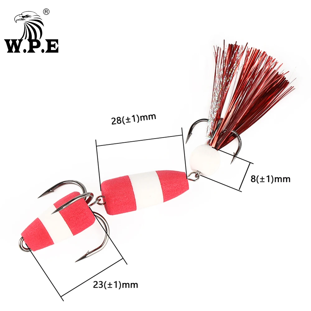 W.P.E New Fishing Lure 1pcs M Swim Bait Soft Lure High Density Foam Lure Fishing Tackle Multicolor Bass Artificial Lure Wobblers