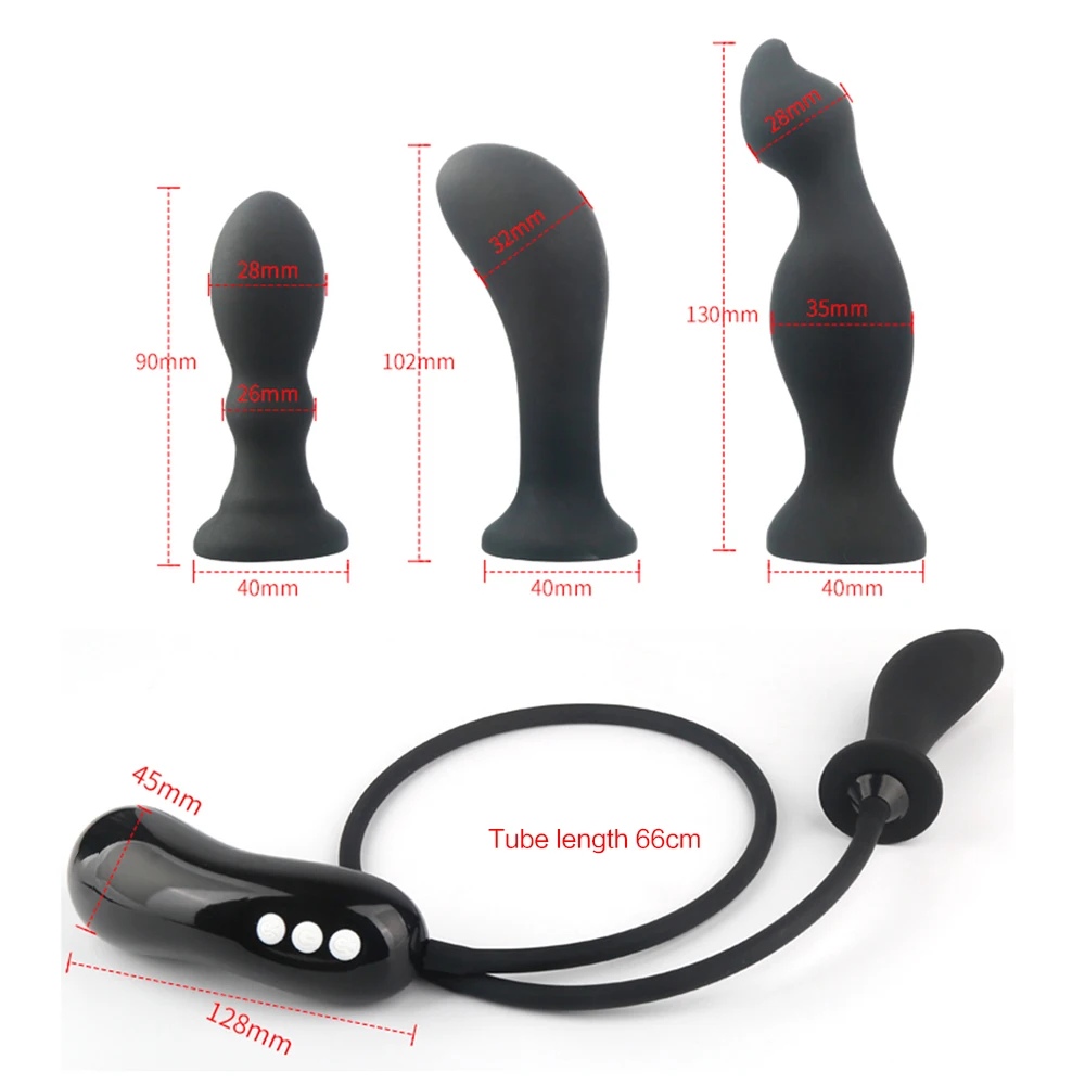 Electric Inflatable Anal Vibrator Large Dildo Vagina Expander Big Vibrating Butt Plug Anal Dilator Prostate Massager Sex Shop