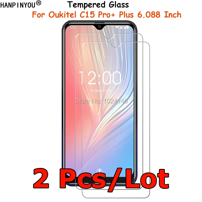 Защитное стекло для Oukitel C15 Pro, C15Pro Plus, 2 шт./лот
