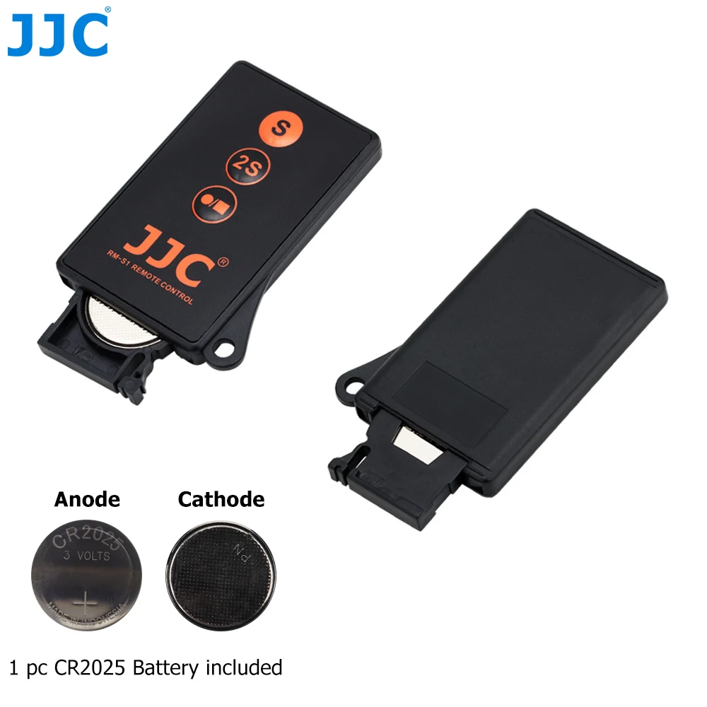 JJC Wireless Remote Control with CR2025 Battery for Sony A7III A7 III A7S III II A7RIV A6000 Alpha 6000 A6400 Camera Accessories