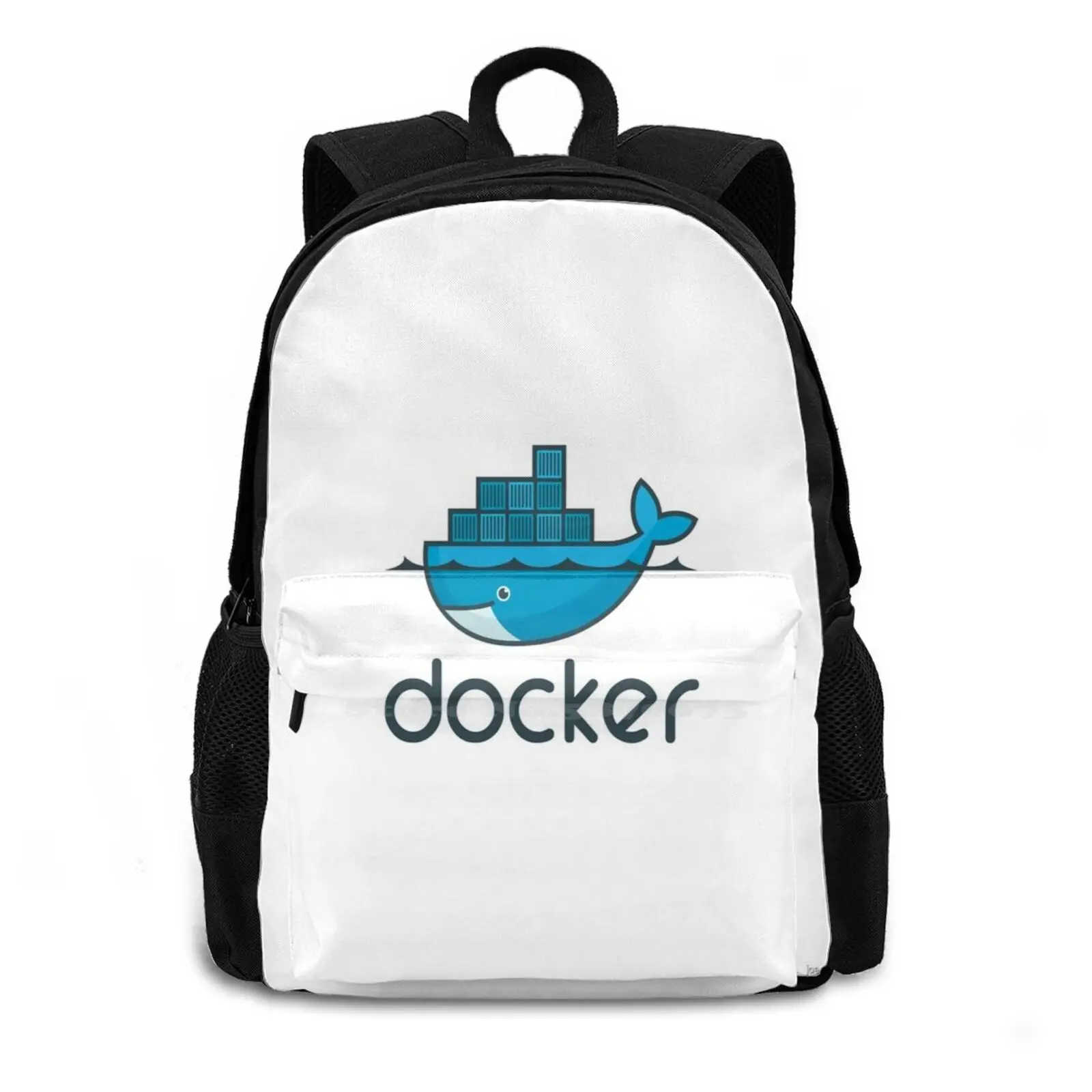 Docker Logo-Docker School Bags For Teenage Girls Laptop Travel Bags Docker Tech Oss Open Source Linux