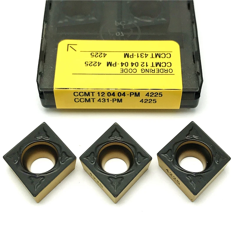 CCMT120404 CCMT120408 PM 4225 utensili in metallo duro utensili per tornio CNC utensile da taglio di alta qualità CCMT 120404 inserti per tornitura CCMT 120404