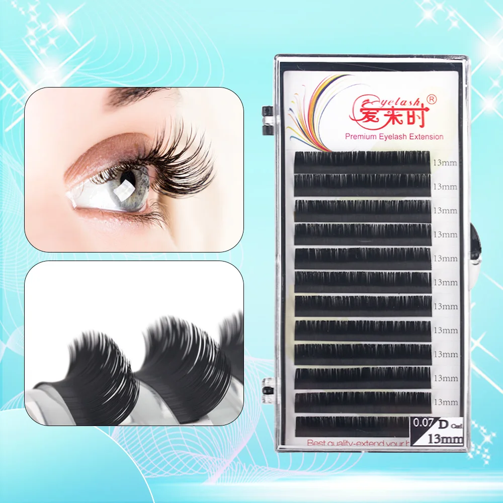 

Individual Eyelash Extension 0.03-0.25mm Thickness Russian Volume Eyelashes B/C/CC/D Curl Maquiagem Cilios Eyelash Professionals