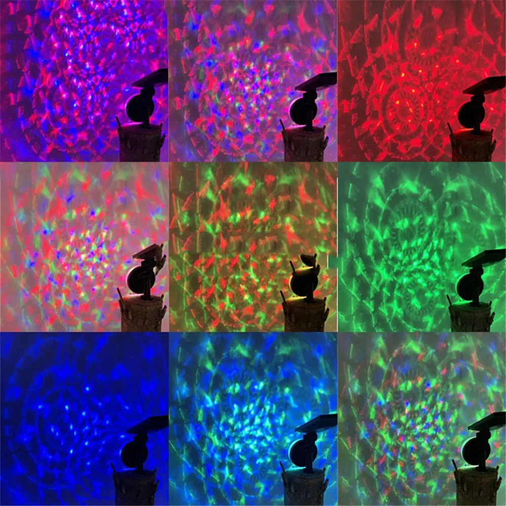 Solar Lawn Light LED Magic Ball Light Sound Control Spotlight Flash Colorful Lights Bar  DJ Music Sound Lamp