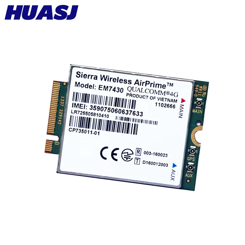 EM7430 LTE-Advanced Cat-6 cat 6 4G Modem M2 ngff 300M 4G module card