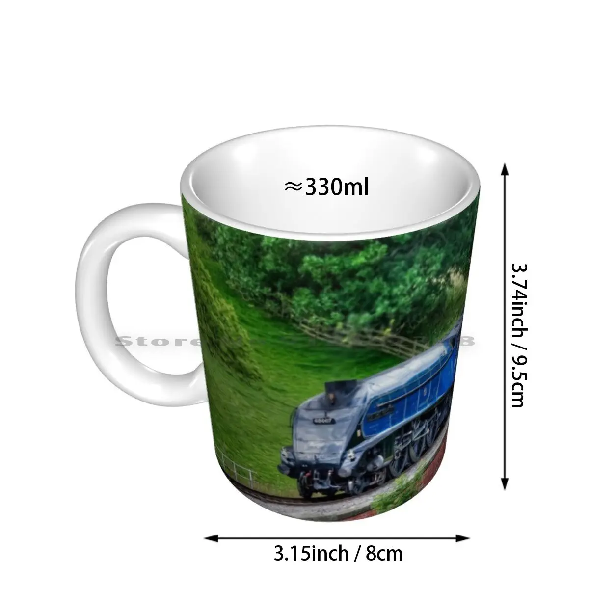 60007 Sir Nigel Gresley Locomotive Ceramic Mugs Coffee Cups Milk Tea Mug Sir Nigel Gresley Steam Engine Nymr North Yorkshire