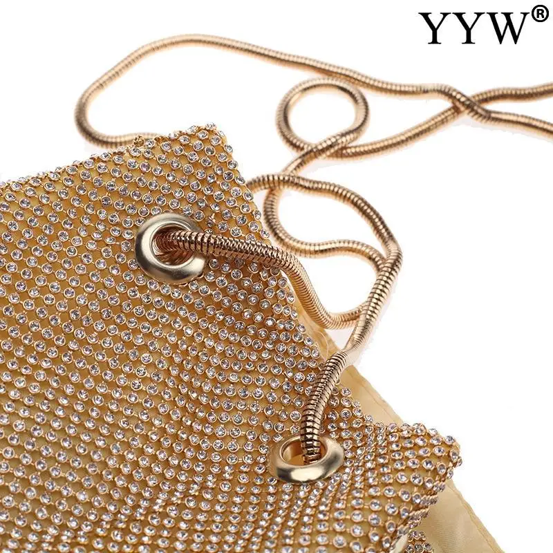 Fashion Women Bucket Bag Clutch Bag Rhinestone Exquisite Design For Ladies Party Wedding Clutches Shoulder Purse Evening Bag