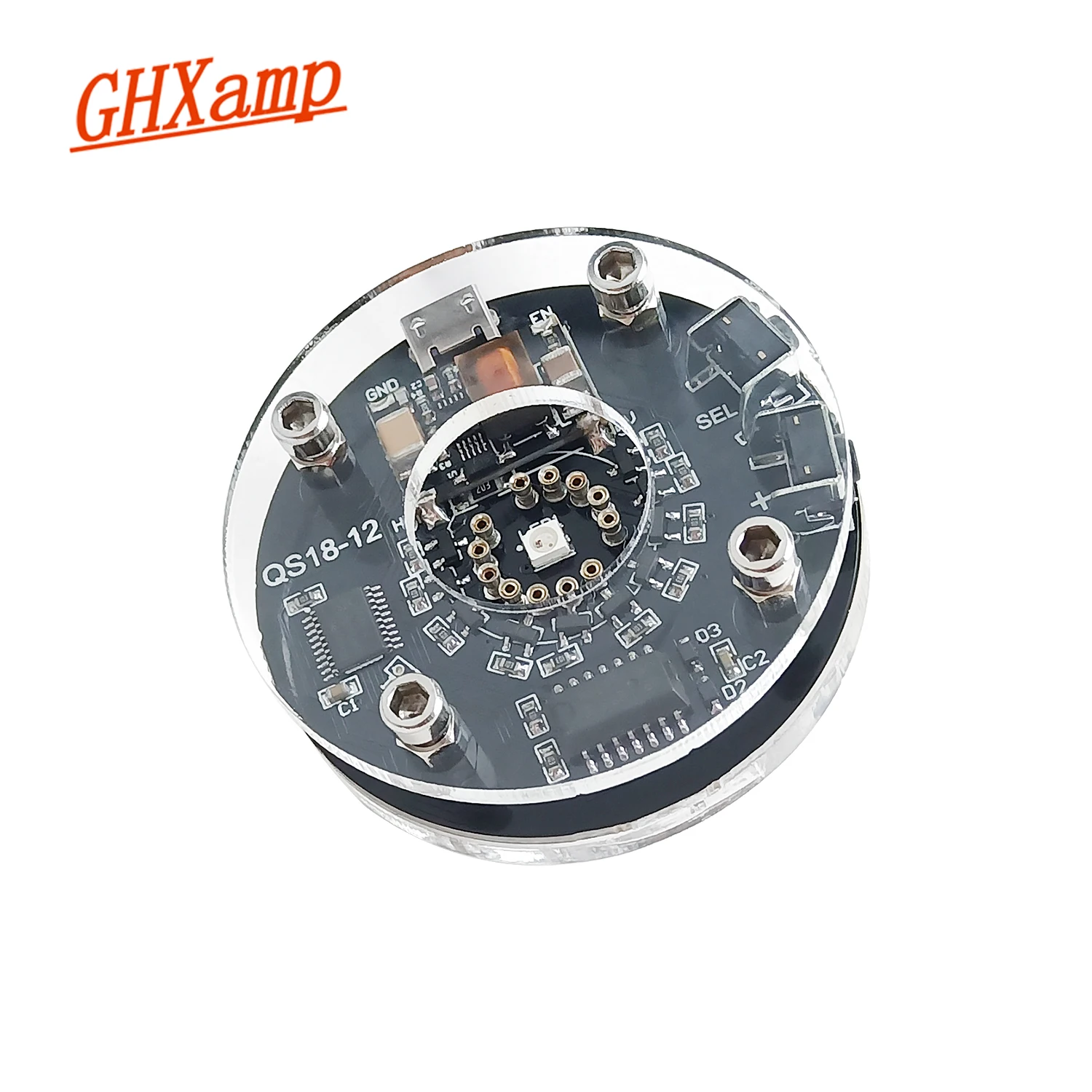 

GHXAMP QS18-12 Nixie Clock Electronic Tube Glow Clock Single-Tube RGB Backlight Audio Accessories USB DC5V DIY 1PC