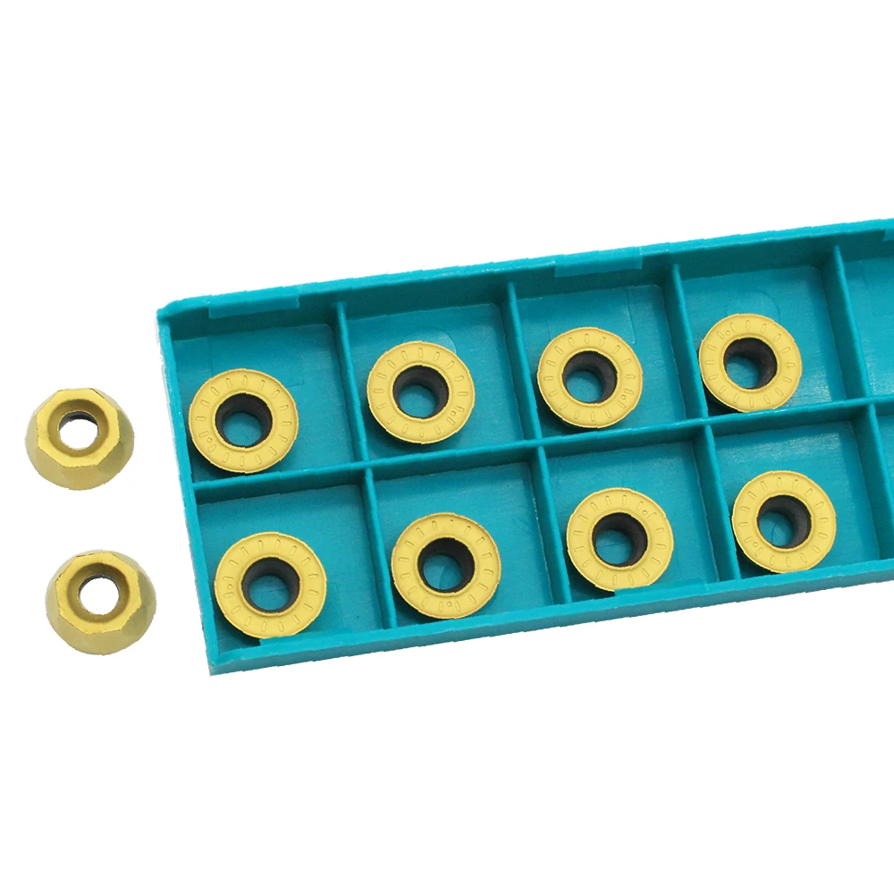 10 Pcs RPMT1204 M C TT9080 Eksternal Turning Alat untuk Baja Cermet Kelas Bubut Cutter Karbida Sisipan CNC Alat