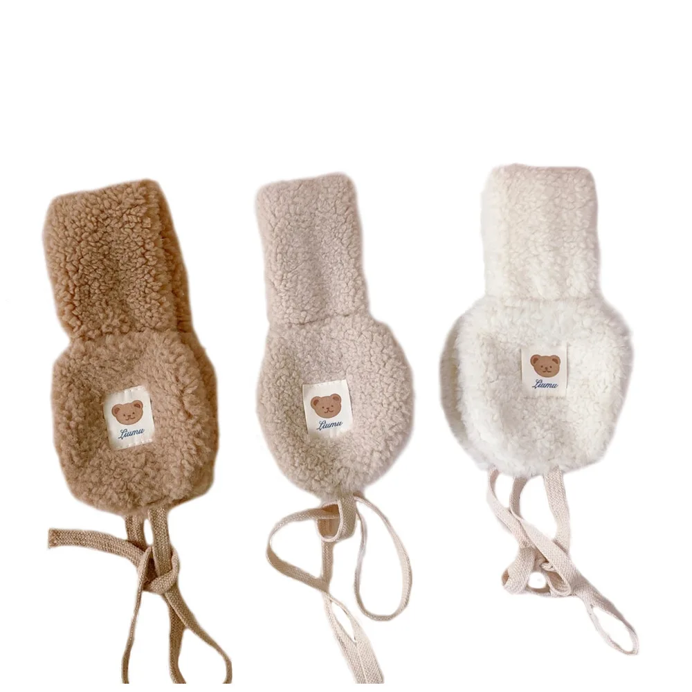 หมีน่ารักหู Plush Earmuffs เด็กการ์ตูนสัตว์ฤดูหนาว WarmEar อุ่นผู้หญิงผู้ชาย Faux Furry Earmuffs แถบคาดศีรษะหูครอบคลุม