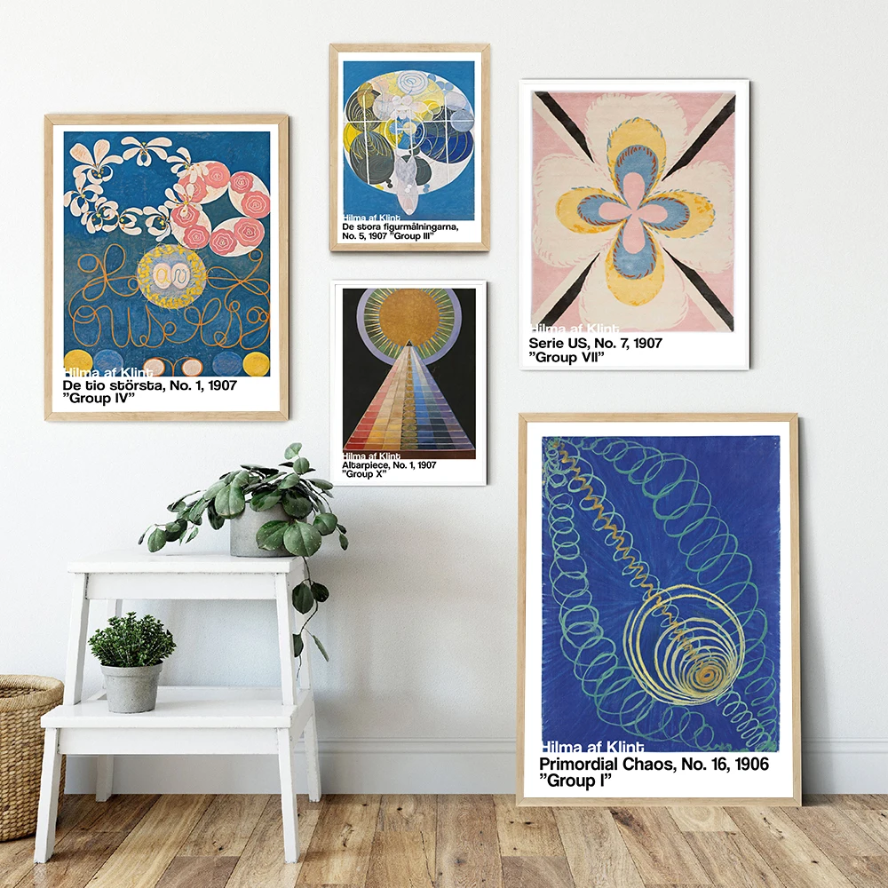 Hilma af Klint Swedish Quote Art Print Inspirational Poster Sweden Scandinavian Modern Canvas Painting Prints Home Wall Decor