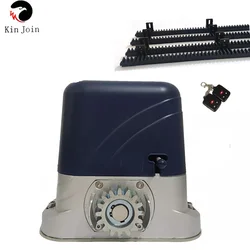 KinJoin Residential Gear System Electric Sliding Gate Opener /Sliding Door Motor With 4m Nylon Racks For 800kg Door Gate