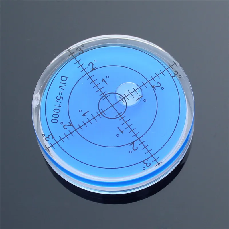 HACCURY 60*12mm Circular Bubble Level Spirit level Round Bubble level Universal Protractor