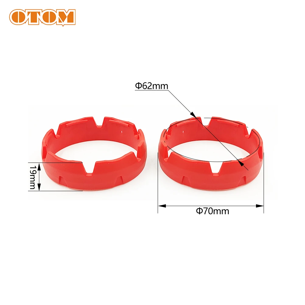 OTOM For KTM SX-F EXC XC SMR 105 250 450 690 Motocross Front Fork Protection Ring Motorcycle Shock Absorber Anti-wear Sleeve Red