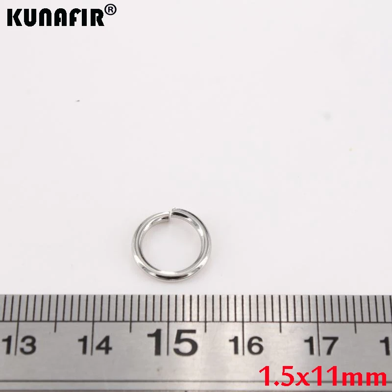 1.4mm-1.5mm drut stalowy stal nierdzewna jump rings 200pcs -1000pcs DIY akcesoria naszyjnik łańcuchy części