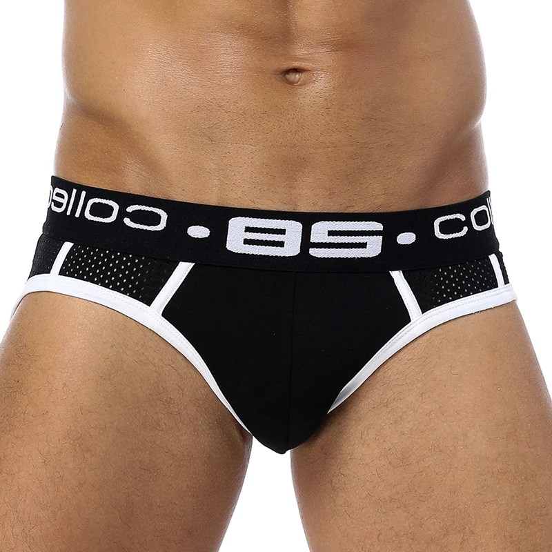 4Pcs/Lot Mens Sexy Underwear Briefs Men Cotton Comfortable Breathable Panties Wholesale Male Underpants Cueca Men Briefs