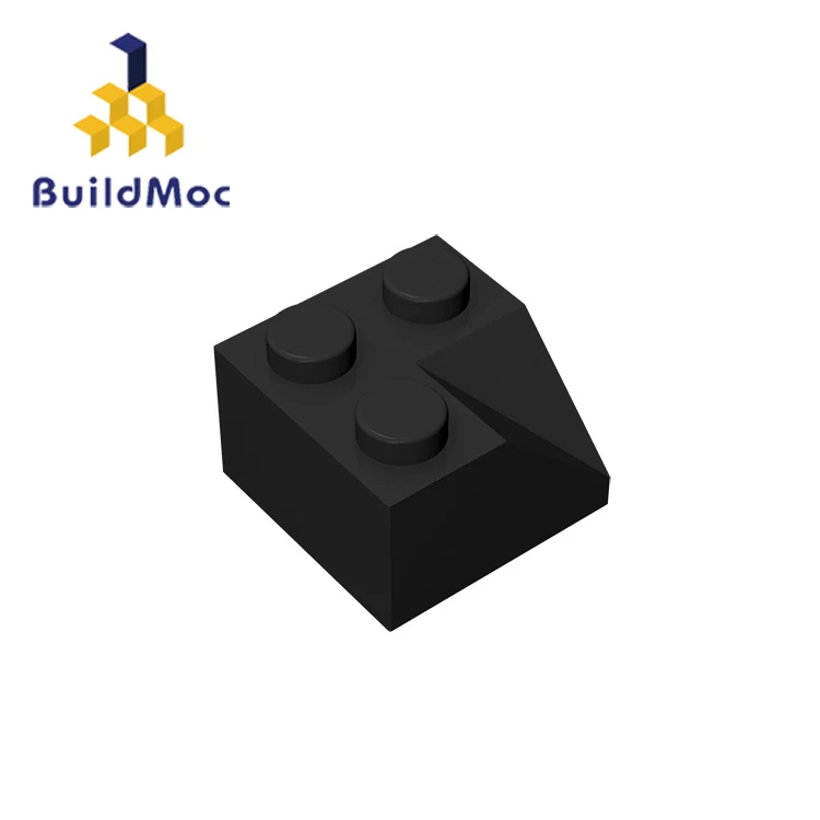 BuildMOC Assembles Particles 3046 2x2 45 degree sloped corner roof For Building Blocks Parts DIY Educational BricksToy Children