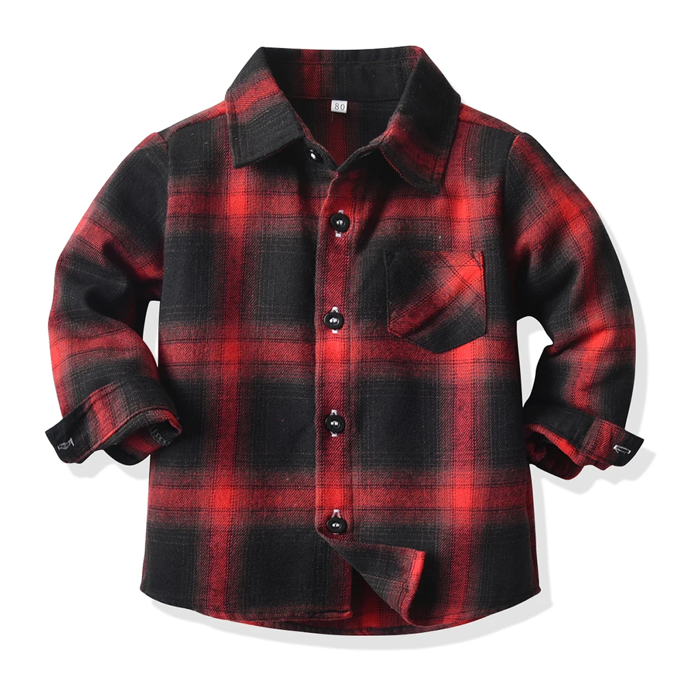 Tem Doger Spring Autumn Fashion Baby Boy Long Sleeve Cotton Plaid Shirt Casual Plaid England Classic Kids Gentleman Blouses Tops