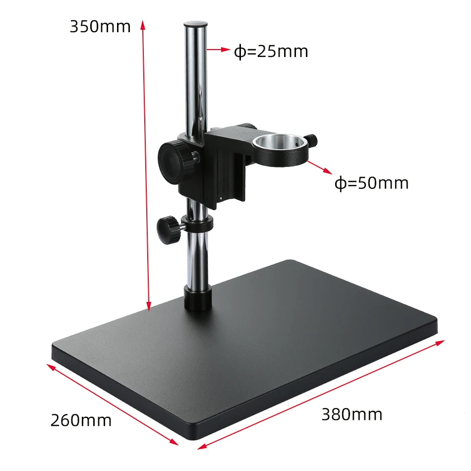 Industrial Electronic Video Microscope Camera Lens Holder Bracket 50mm Universal 360° Rotating Maintenance Workbench