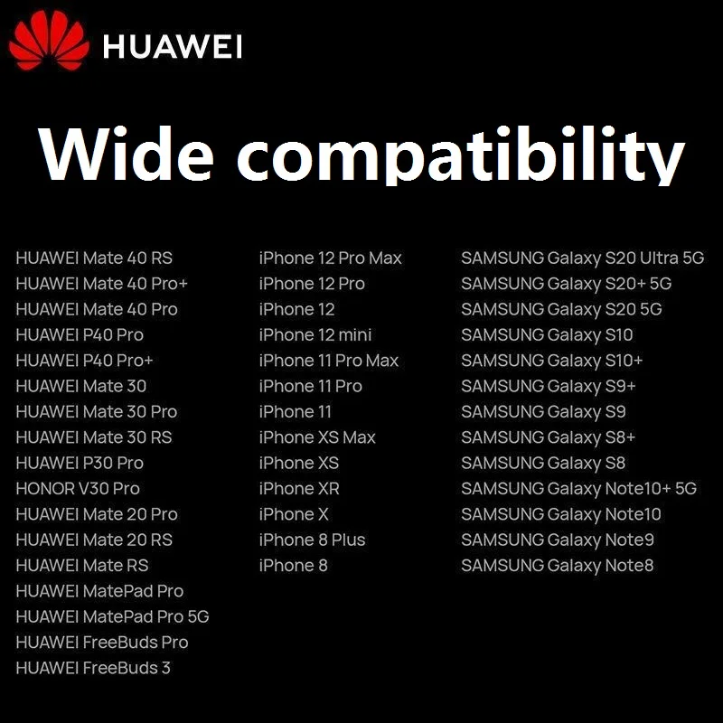 Imagem -06 - Huawei Original Carregador sem Fio 50w Supercharge Cp62r 40w Cp62 para Huawei Companheiro 40 Pro Companheiro 30 Pro P40 Pro Iphone 12 Samsungs12