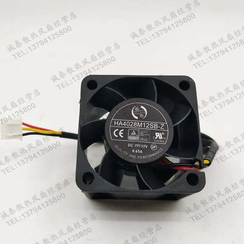 

ONG HUA HA4028M12SB-Z DC 12V 0.65A 40x40x28mm 3-wire 4-wire Server Cooling Fan