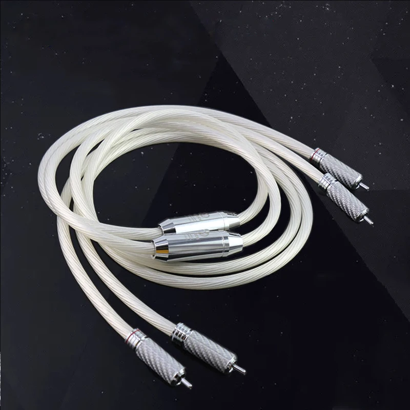 1Pair HIFI Stereo Pair RCA Cable High-performance Hi-Fi Audio 2rca to 2rca Interconnect Cable