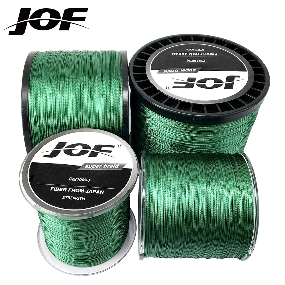 

JOF Brand 300M 500M 1000M PE Braided Fishing Line 4/8/9/12 Strand 10-88LB Multifilament Fishing Line for Carp Fishing Wire