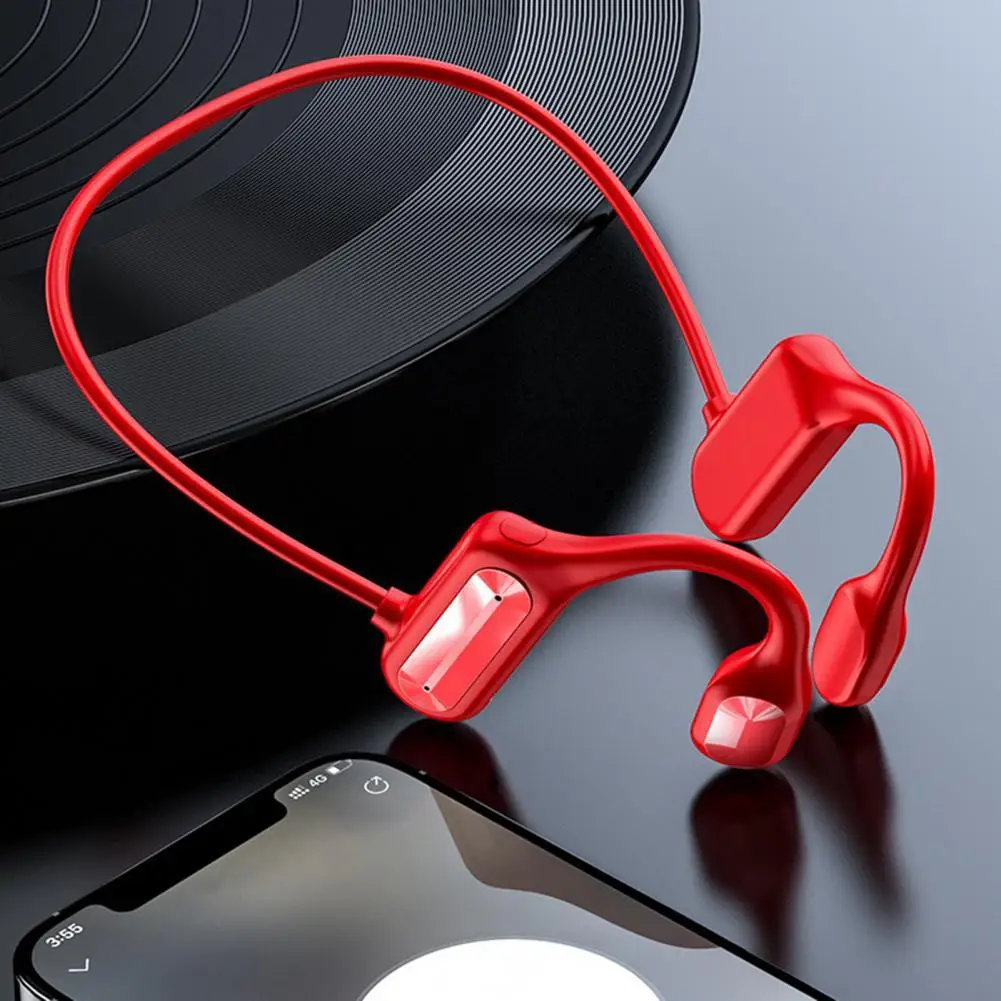 Painless Hanging Bone Conduction Headset Bluetooth-compatible 5.0 Ear Hook Headphones For Handsfree Calling Waterproof Earphones