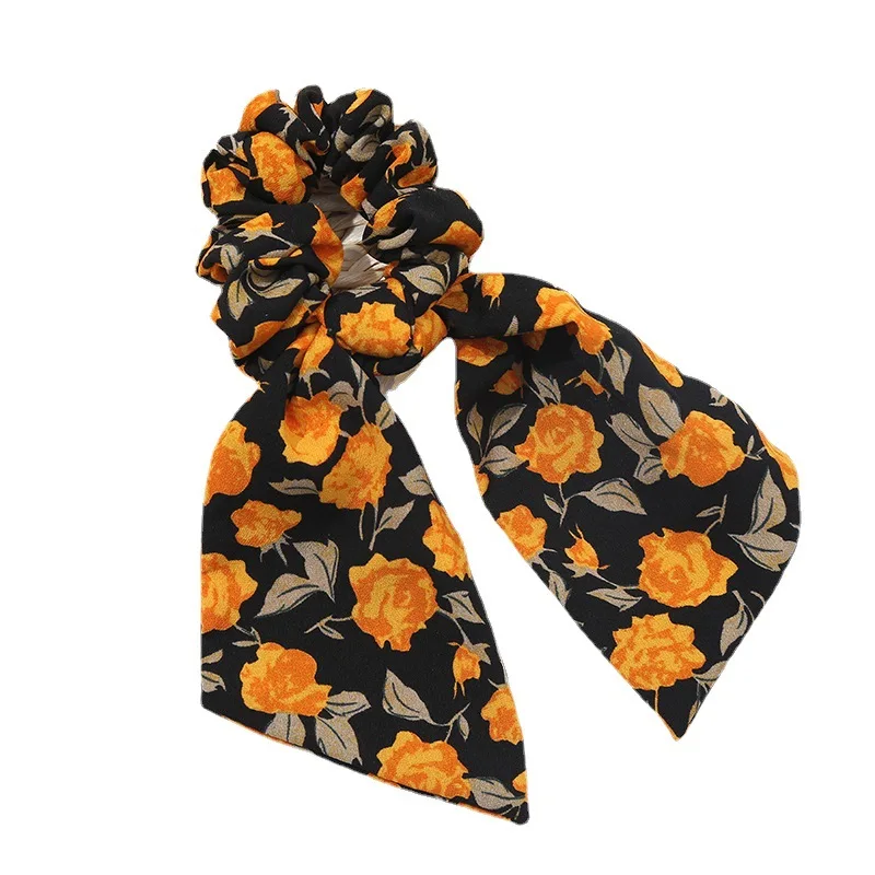 Ikat Rambut Pita Bunga Sutra Sifon Modis Ikat Rambut Wanita Ikat Rambut Tali Ikat Rambut Ikat Ekor Kuda Aksesori Rambut Perempuan