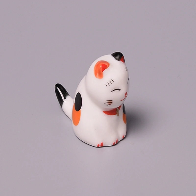 1000pcs  Loverly Cat shape ceramic chopstick holders Plutus-cat Rack Home Decoration handicraft ornaments pen holder