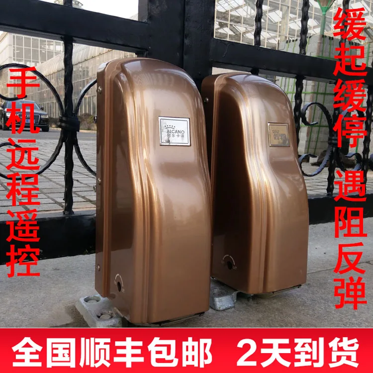 Eight-Character Double-Door Electric Vertical Hinged  Automatic  Motor Villa  Remote Control