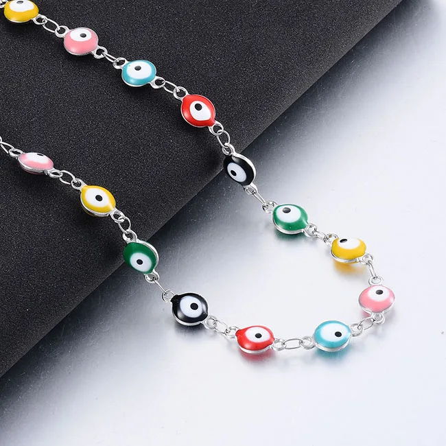 Edelstahl-Damenkette, neu, 6 mm, geklebte Halskette, verschiedene Farben, individuell anpassbar – Detail 7