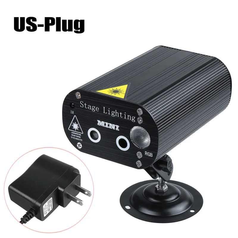 Luzes do projetor do laser da música do controle de voz da luz do palco do diodo emissor de luz do disco 36 modos rgb lâmpada efeito para a festa mostrar com controlador