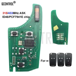 QCONTROL Auto Chiave A Distanza di Controllo Circuito Elettronico per Chevrolet Cruze Malibu Aveo Scintilla Vela 433MHz Fob