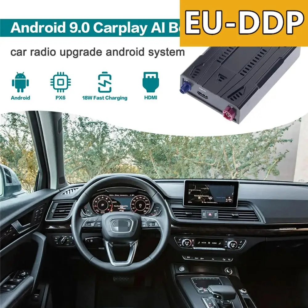 128GB Carplay Ai Box Car Radio Upgrade Android Auto For Audi Q5 2020 2021 Stereo Smart Multimedia Player WIfi