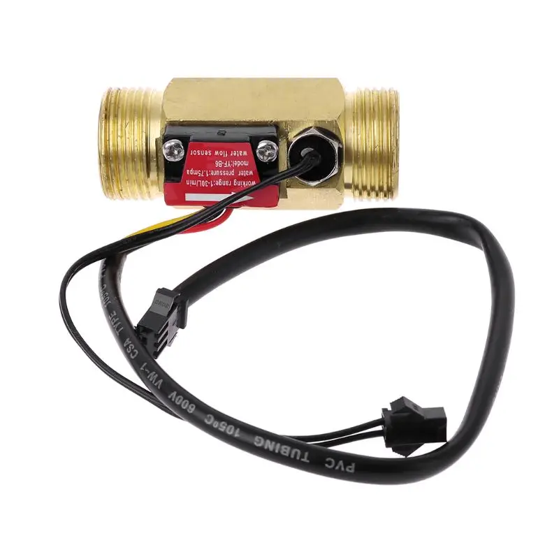 Imagem -06 - Sensor de Fluxo de Latão dc 5v 245 Lpm Medidor de Vazão Turbina Dentro do Sensor de Temperatura Ntc50k Zhongjiang Mar Dijiang Fábrica Yf-b6-t g3