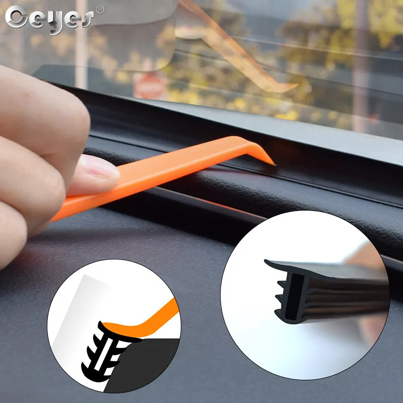 

Ceyes Car Dashboard Sealing Strips Weatherstrip Rubber Seals Sound Insulation Sealing Universal Automobiles Interior Accessories