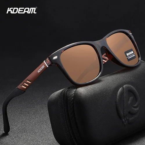 Imagen 2 del producto KDEAM gafas de sol fotocromáticas y polarizadas para hombre, montura de aluminio y magnesio de navegación, gafas de visión nocturna UV400
